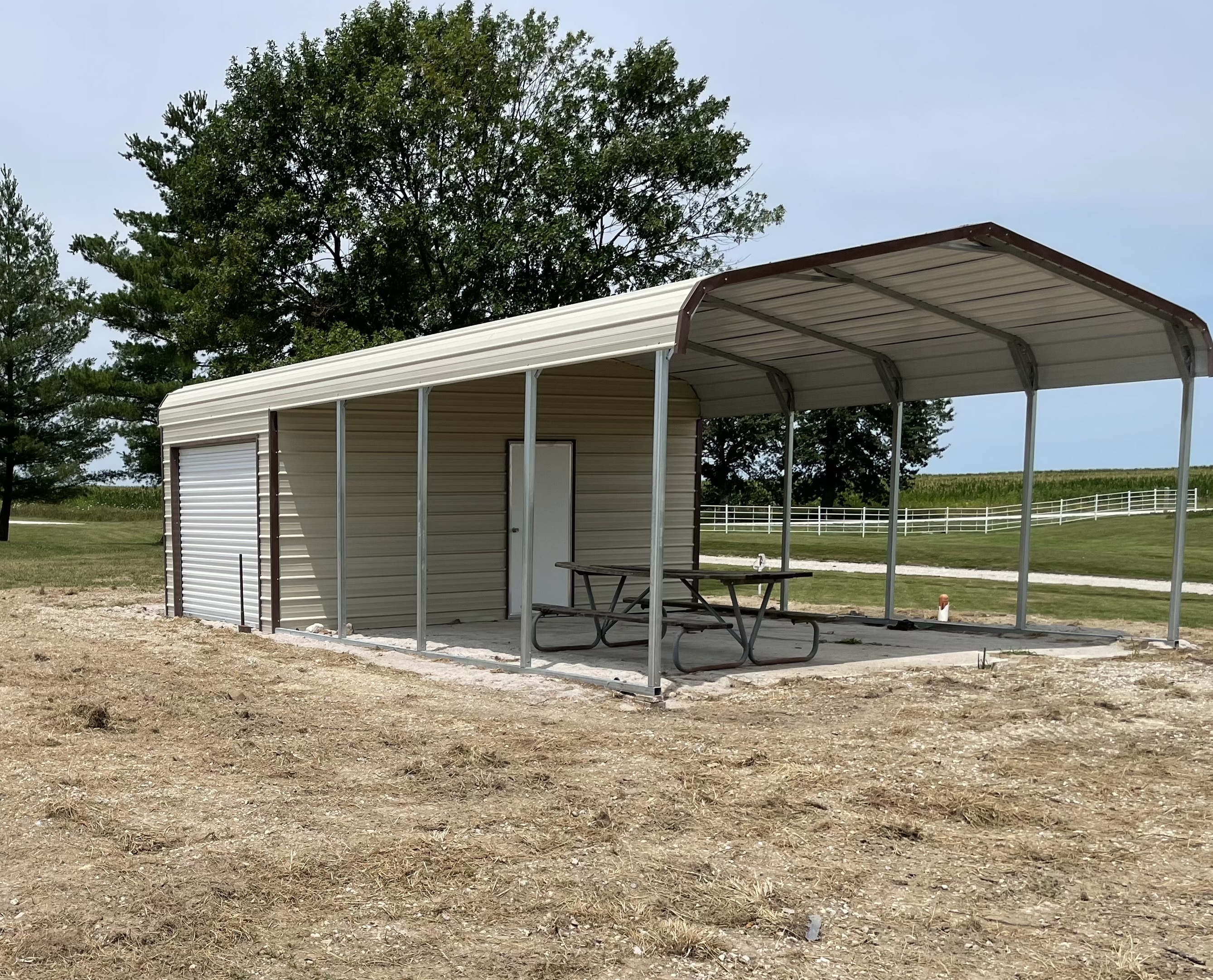 Wolf Metal Carports structure - metal carport